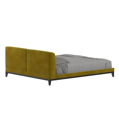 Infinity Upholstered Double Bed with Elegant Headboard