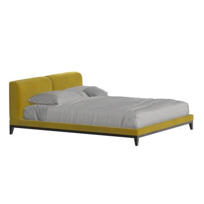 Infinity Upholstered Double Bed with Elegant Headboard