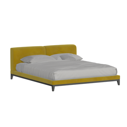 Infinity Upholstered Double Bed with Elegant Headboard