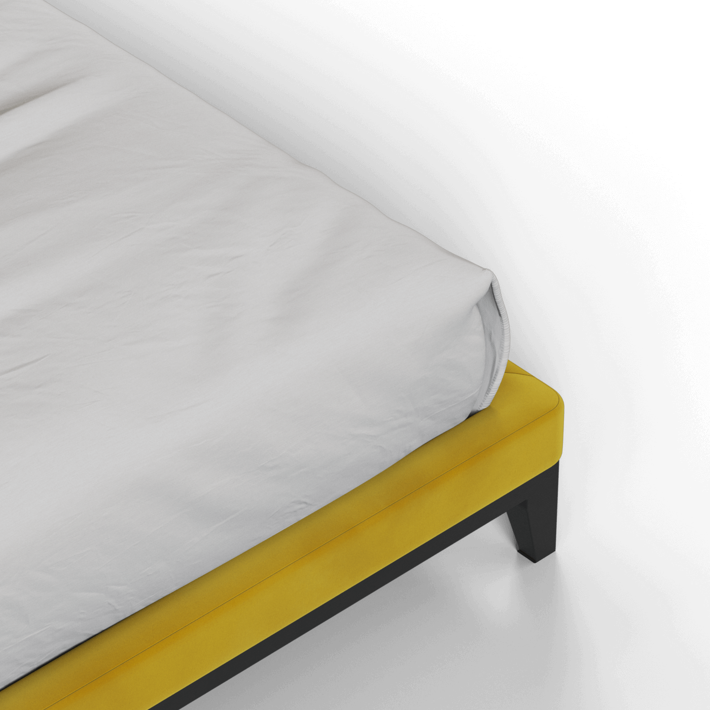 Infinity Upholstered Double Bed with Elegant Headboard