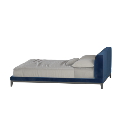 Lit double rembourré Infinity avec tête de lit élégante
