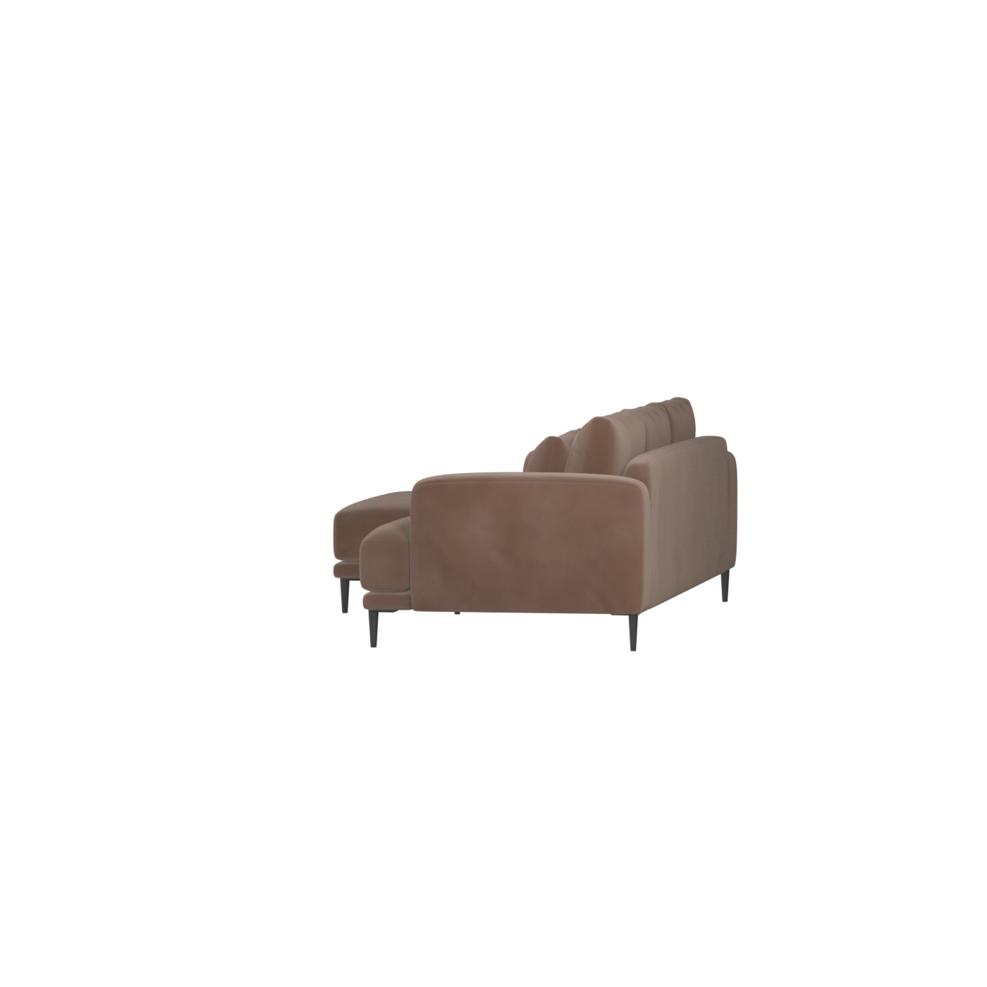 Canapé d'angle modulaire Joe – Finition en tissu de haute qualité