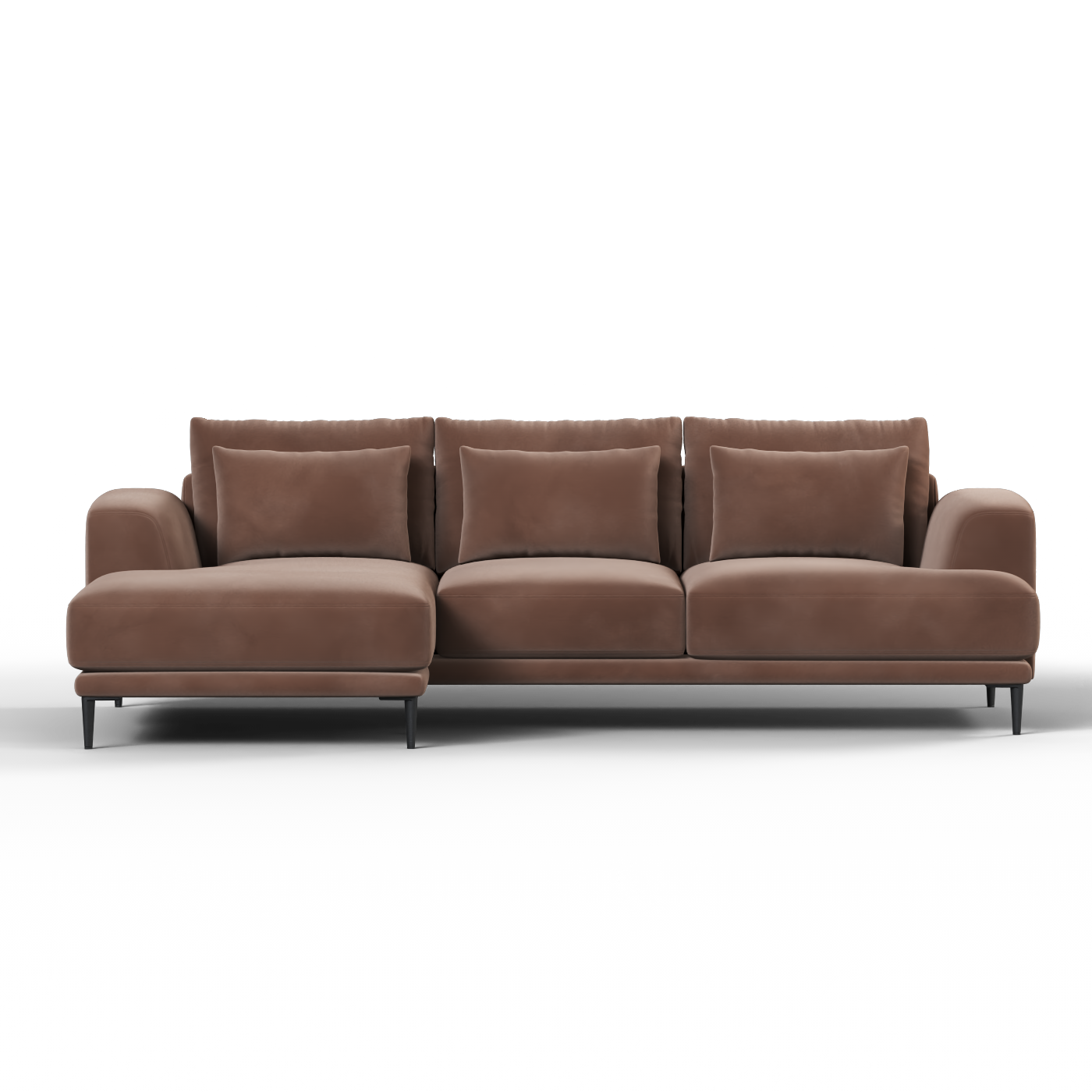 Canapé d'angle modulaire Joe – Finition en tissu de haute qualité