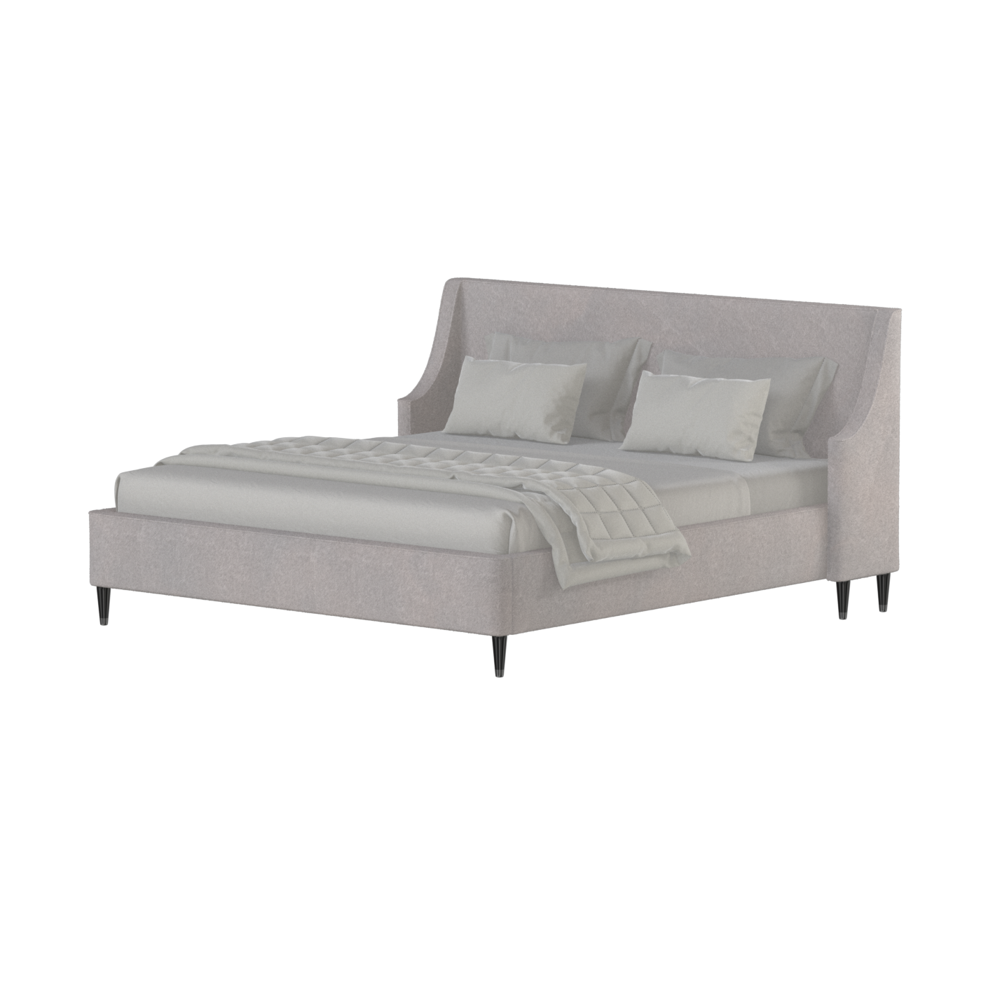 Laura Double Bed with High Headboard