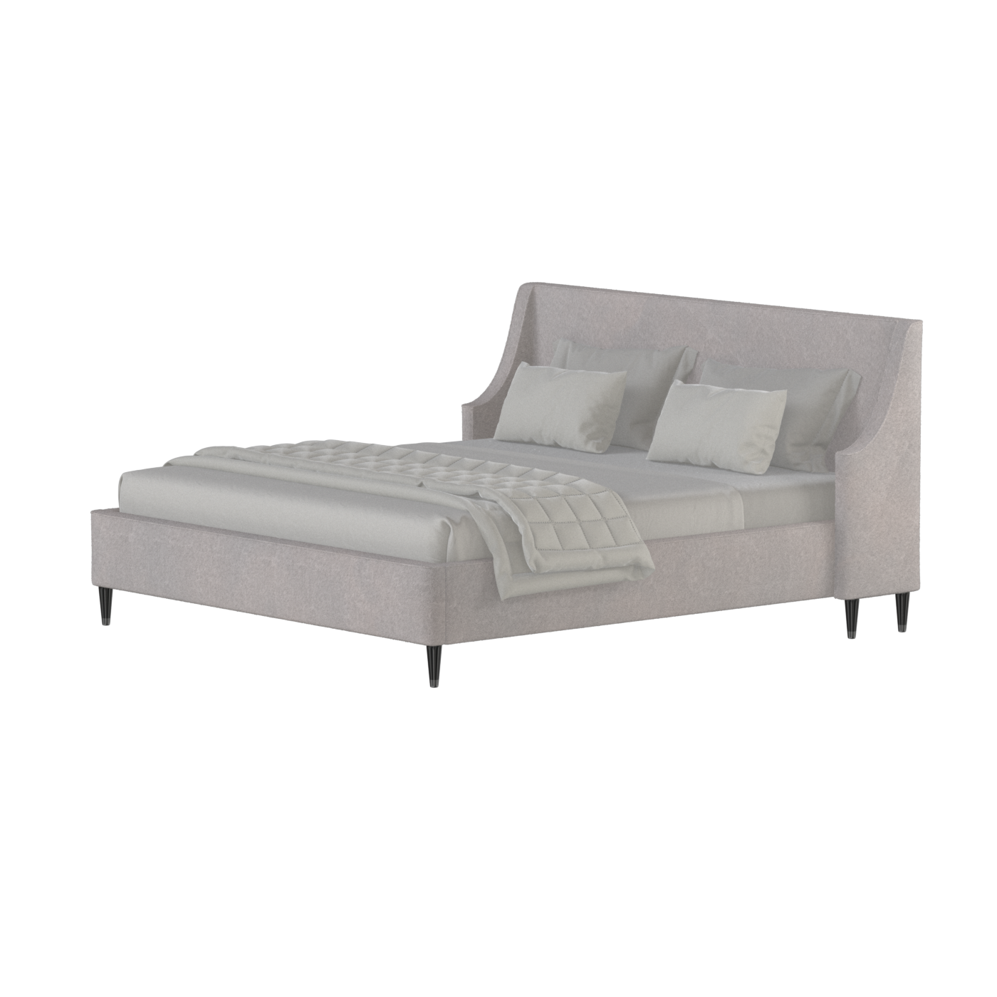 Laura Double Bed with High Headboard