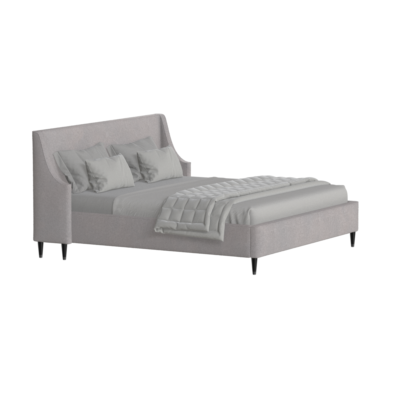 Laura Double Bed with High Headboard