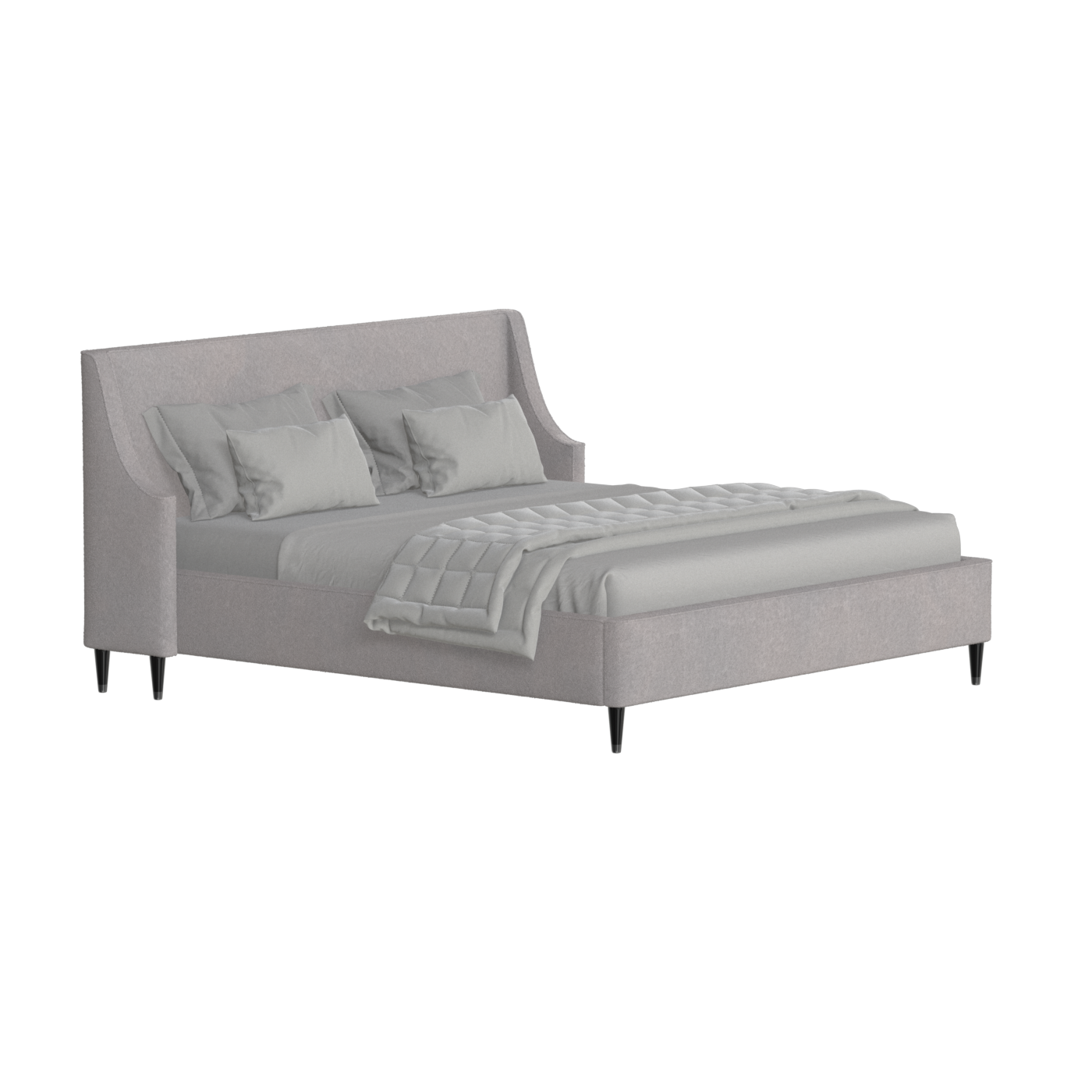 Laura Double Bed with High Headboard