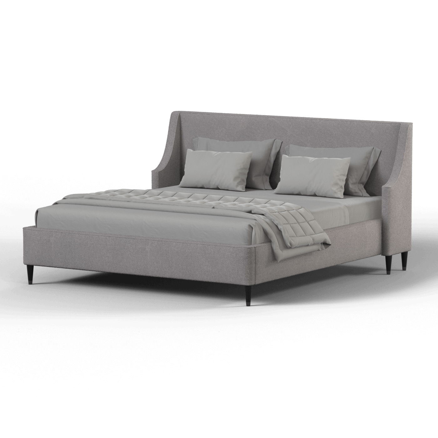 Laura Double Bed with High Headboard