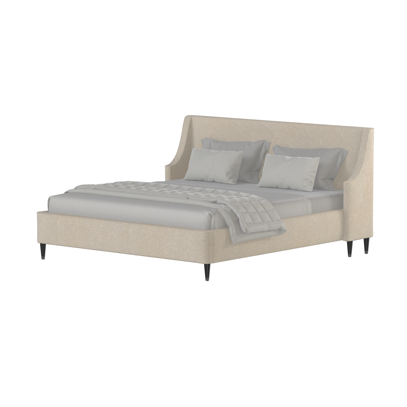 Laura Double Bed with High Headboard