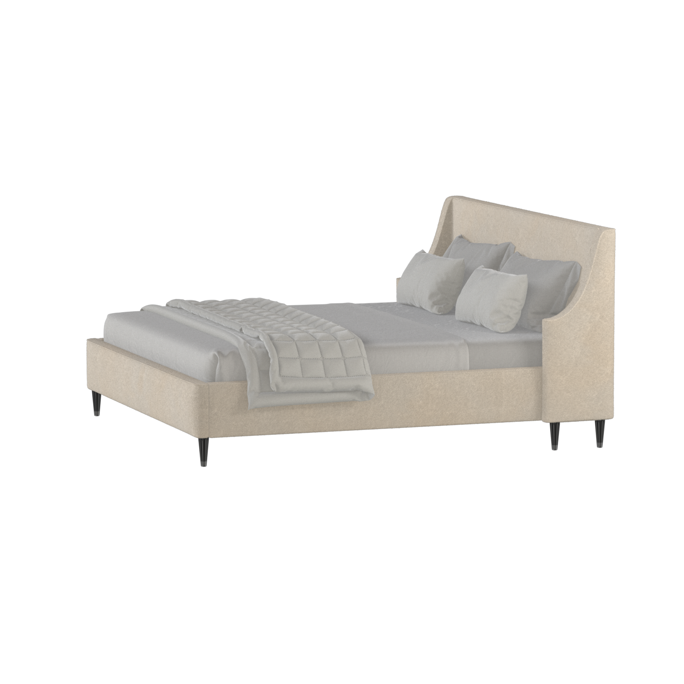 Laura Double Bed with High Headboard