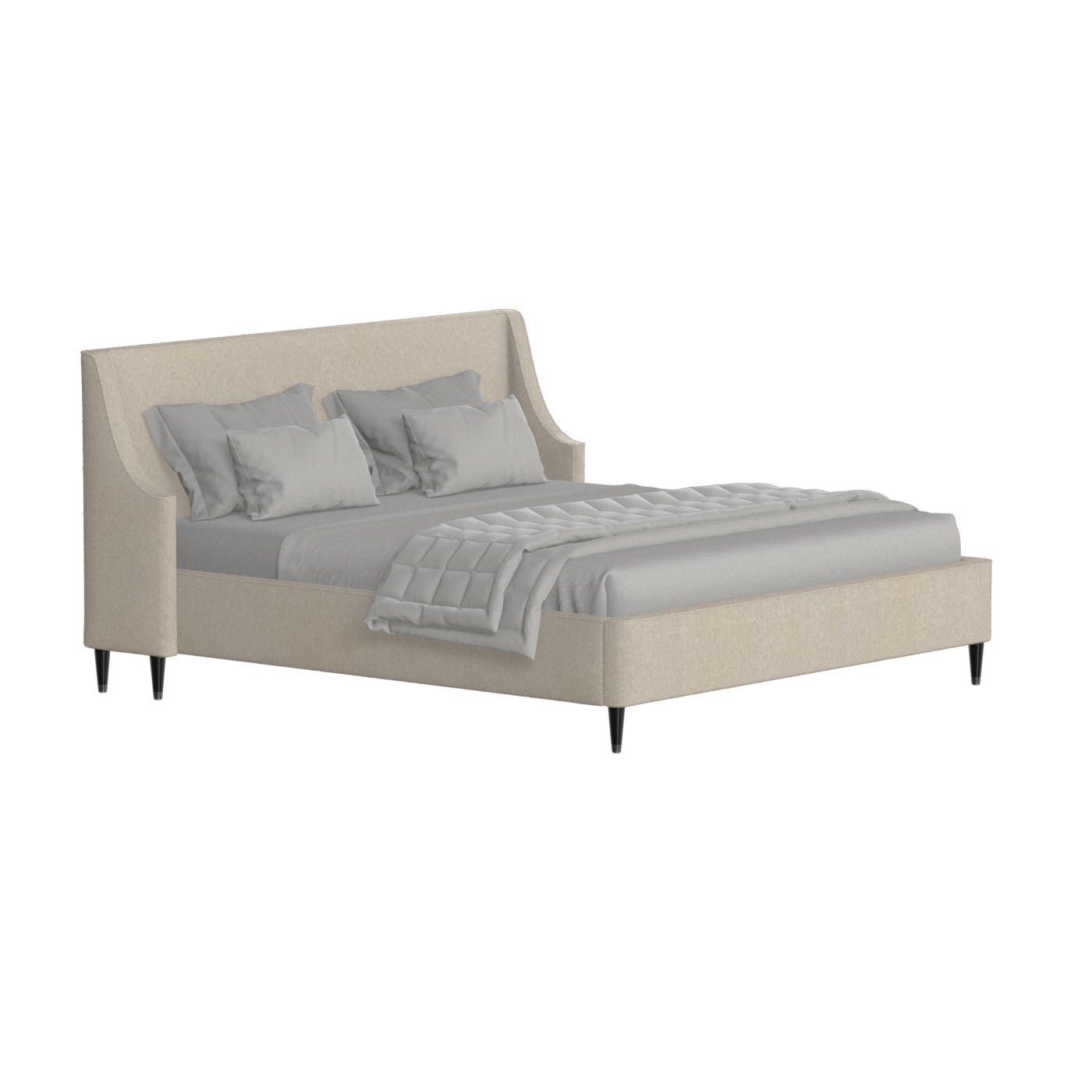 Laura Double Bed with High Headboard