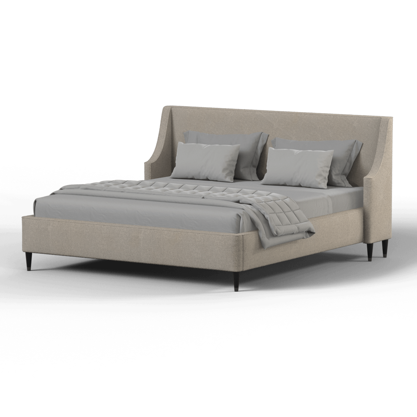 Laura Double Bed with High Headboard