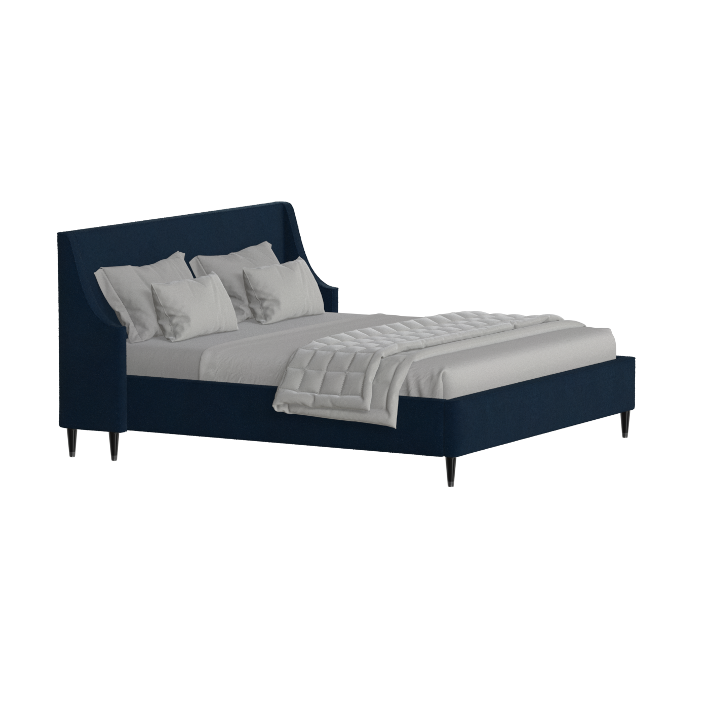 Laura Double Bed with High Headboard