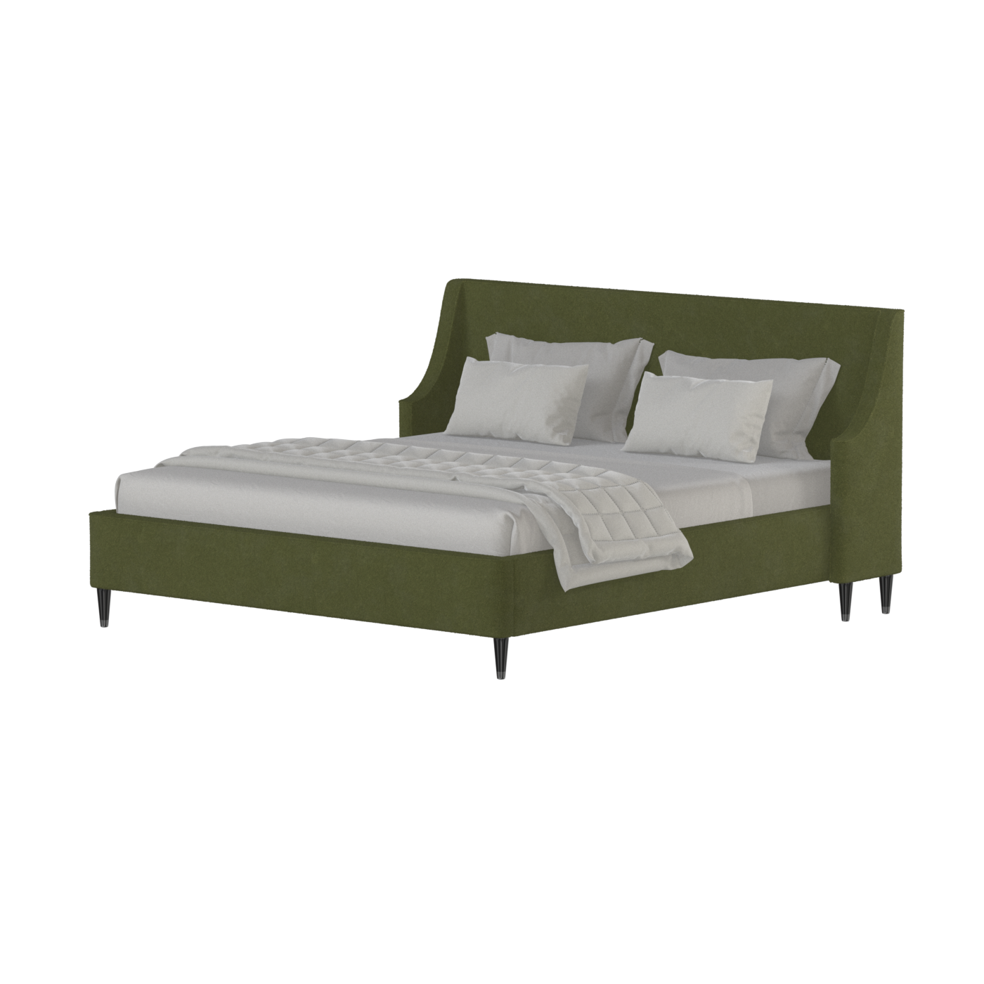 Laura Double Bed with High Headboard