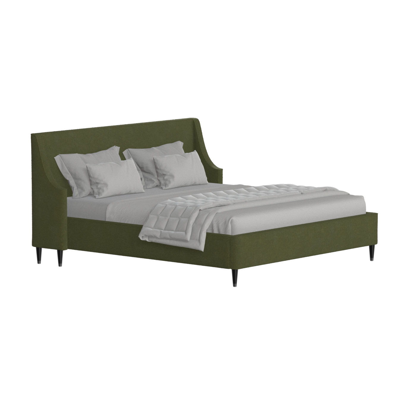 Laura Double Bed with High Headboard