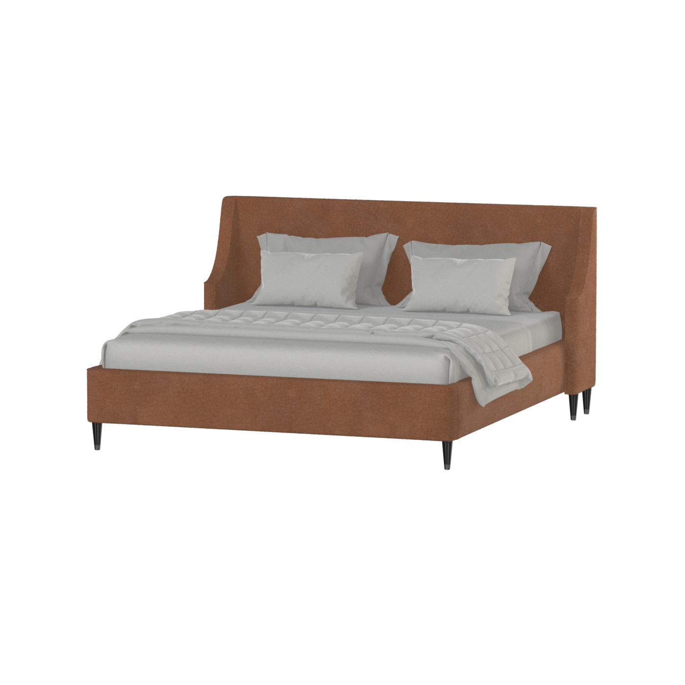 Laura Double Bed with High Headboard