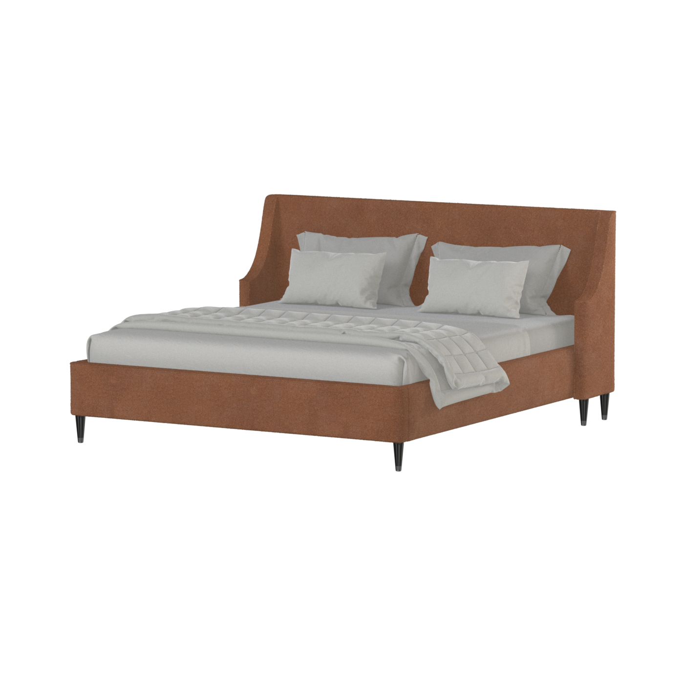 Laura Double Bed with High Headboard