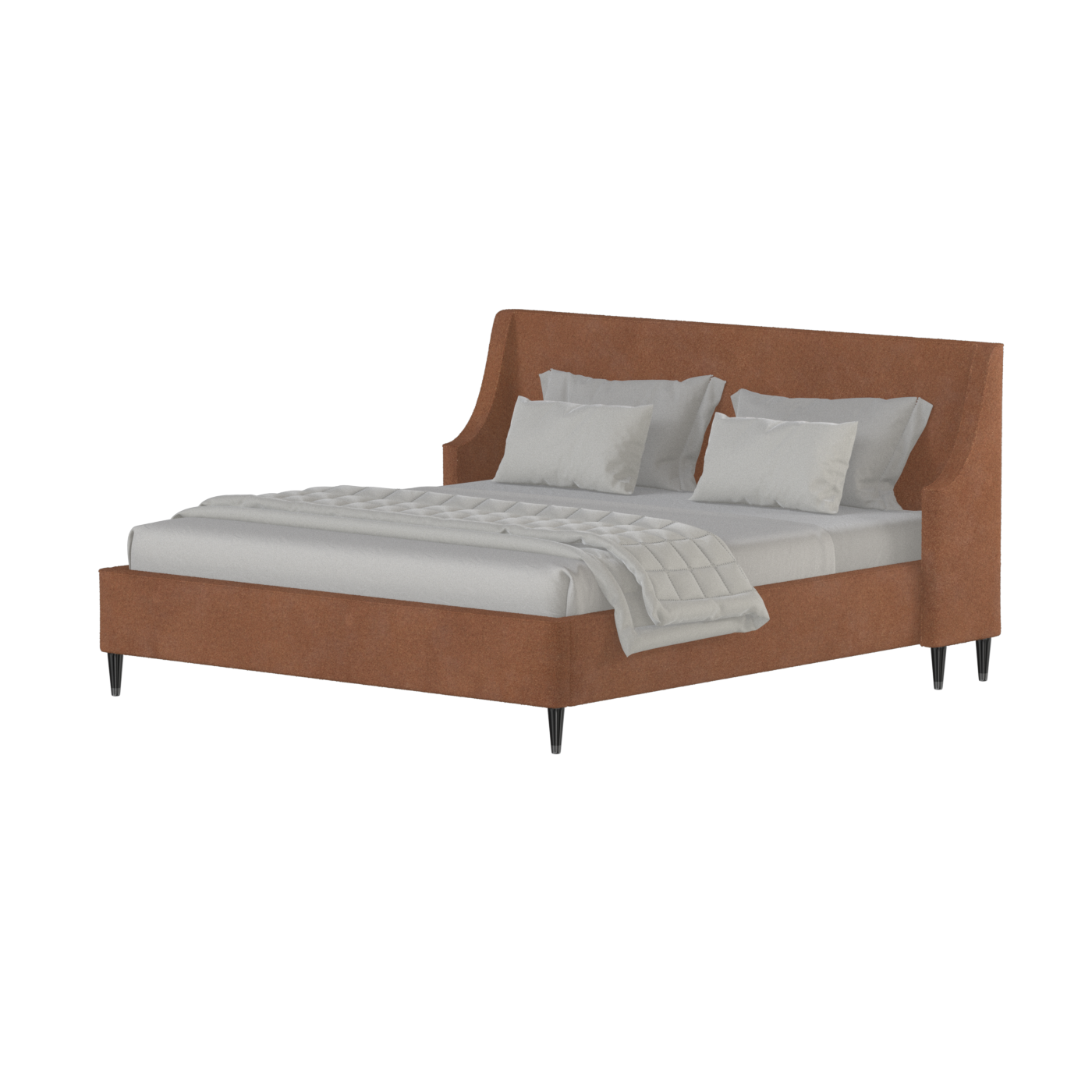 Laura Double Bed with High Headboard