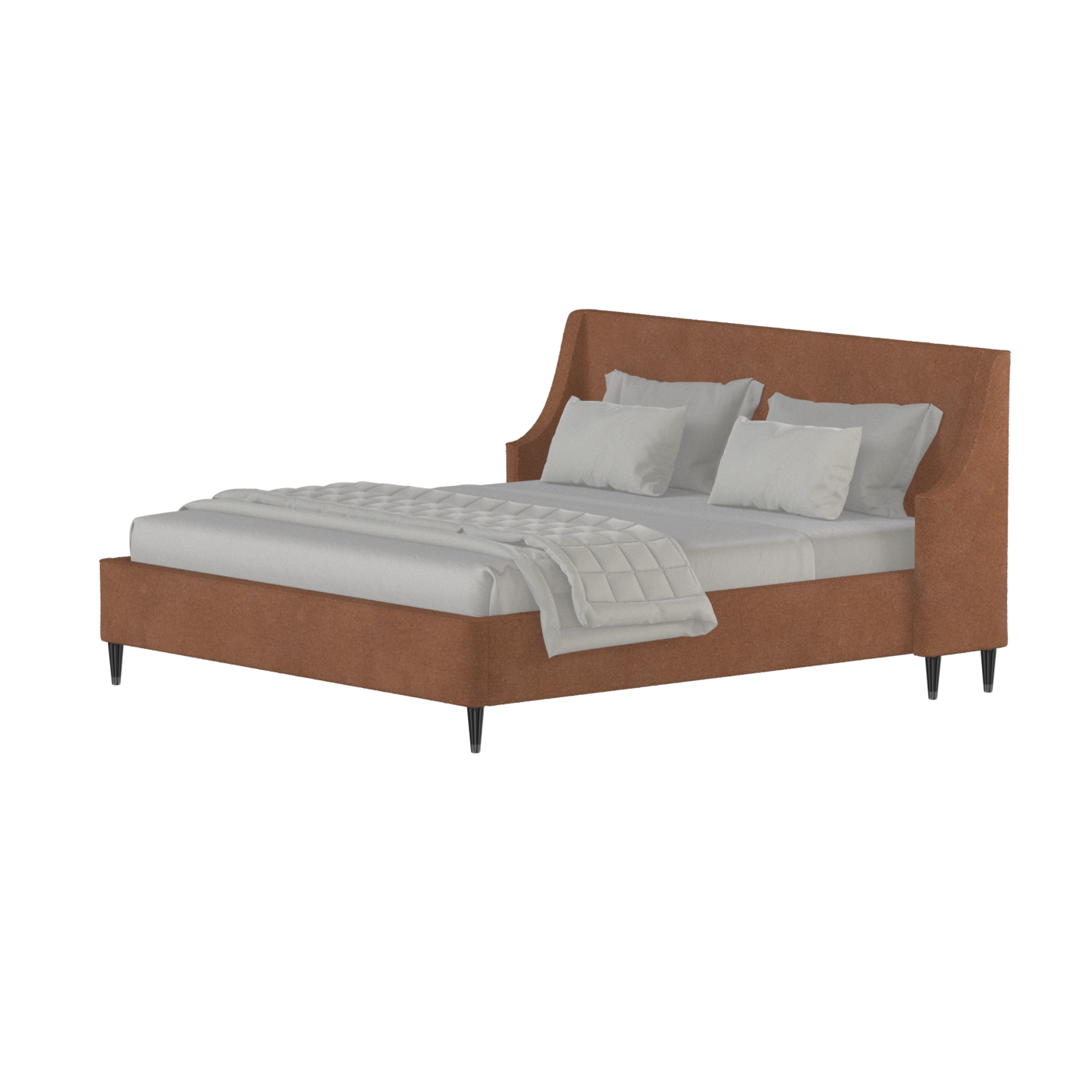 Laura Double Bed with High Headboard