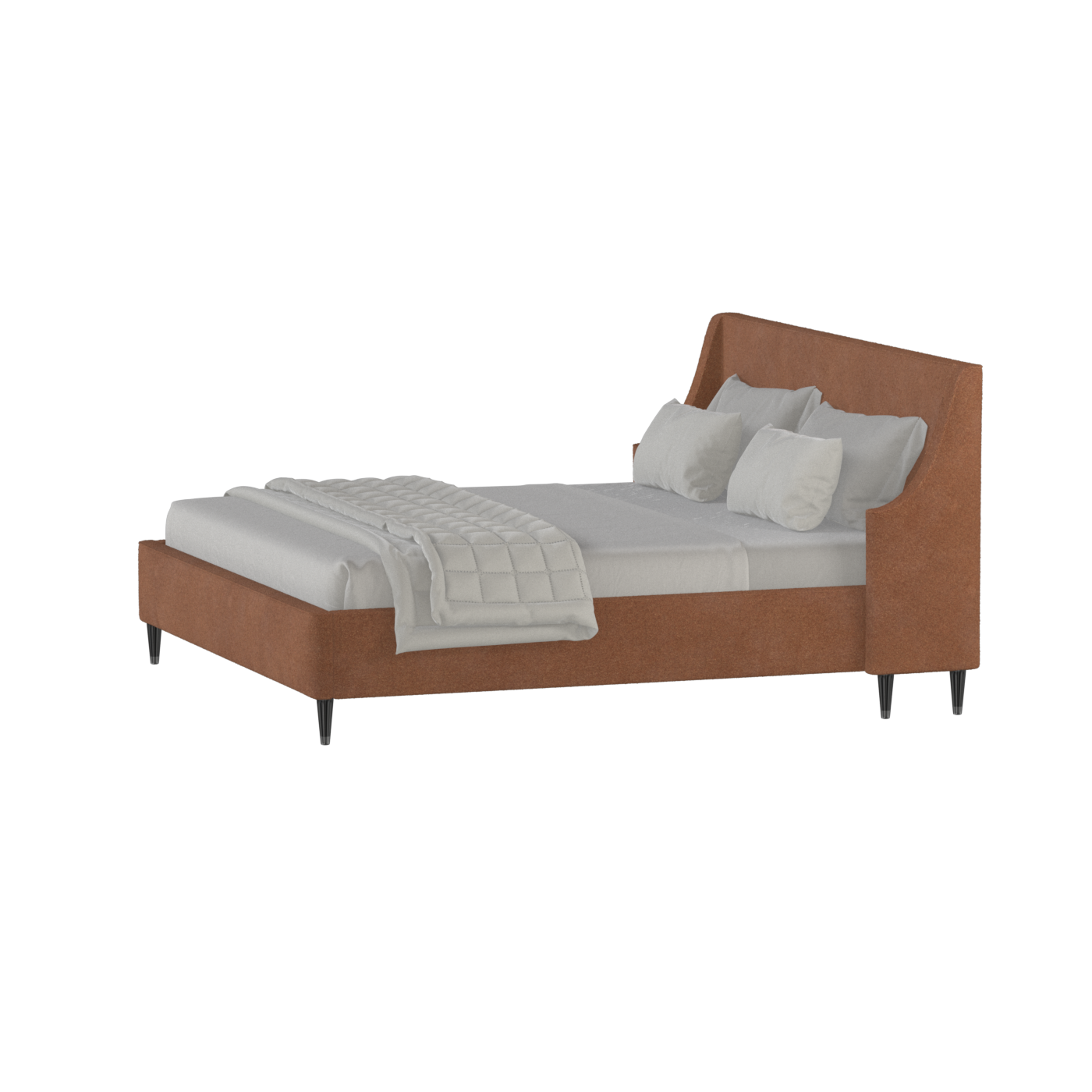 Laura Double Bed with High Headboard