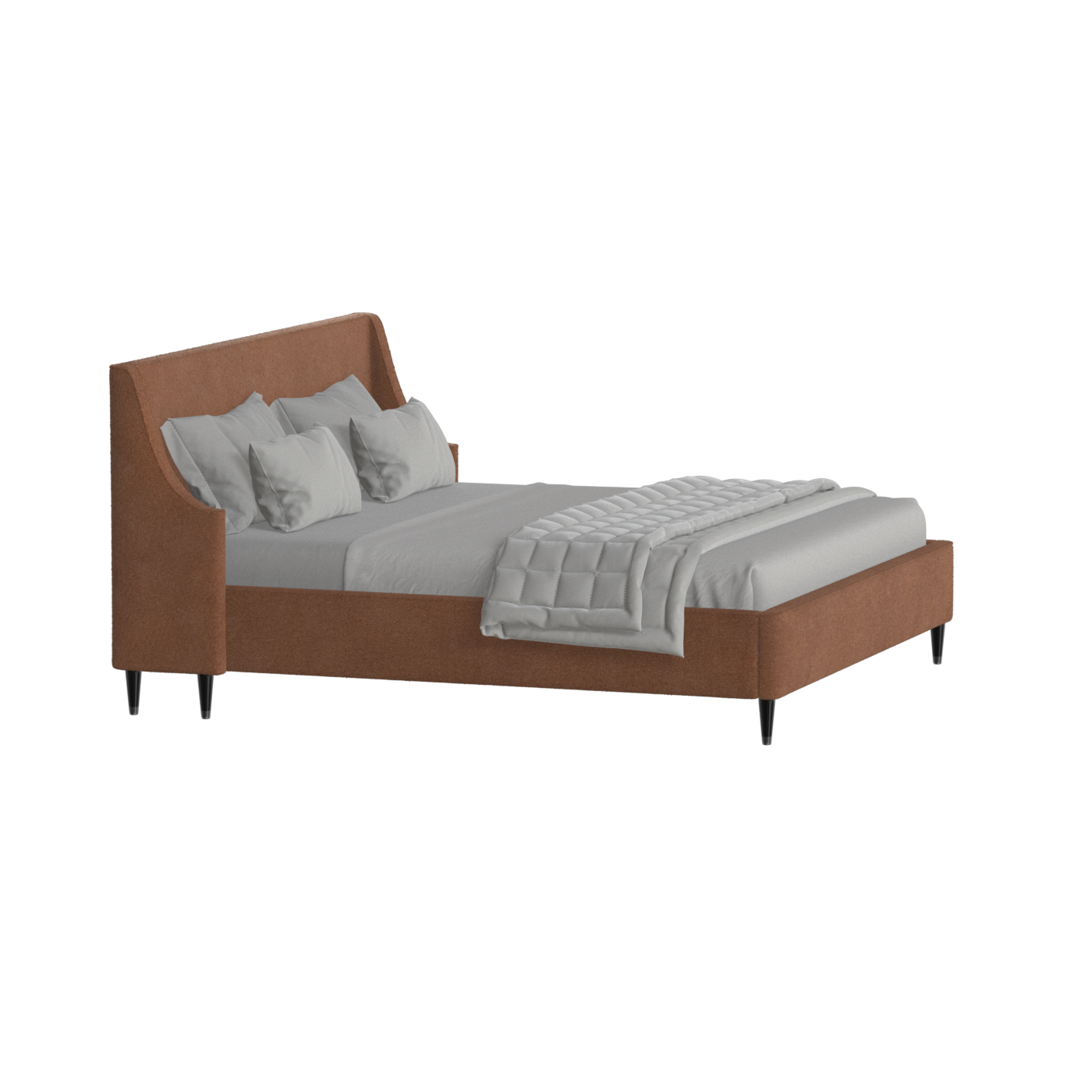 Laura Double Bed with High Headboard