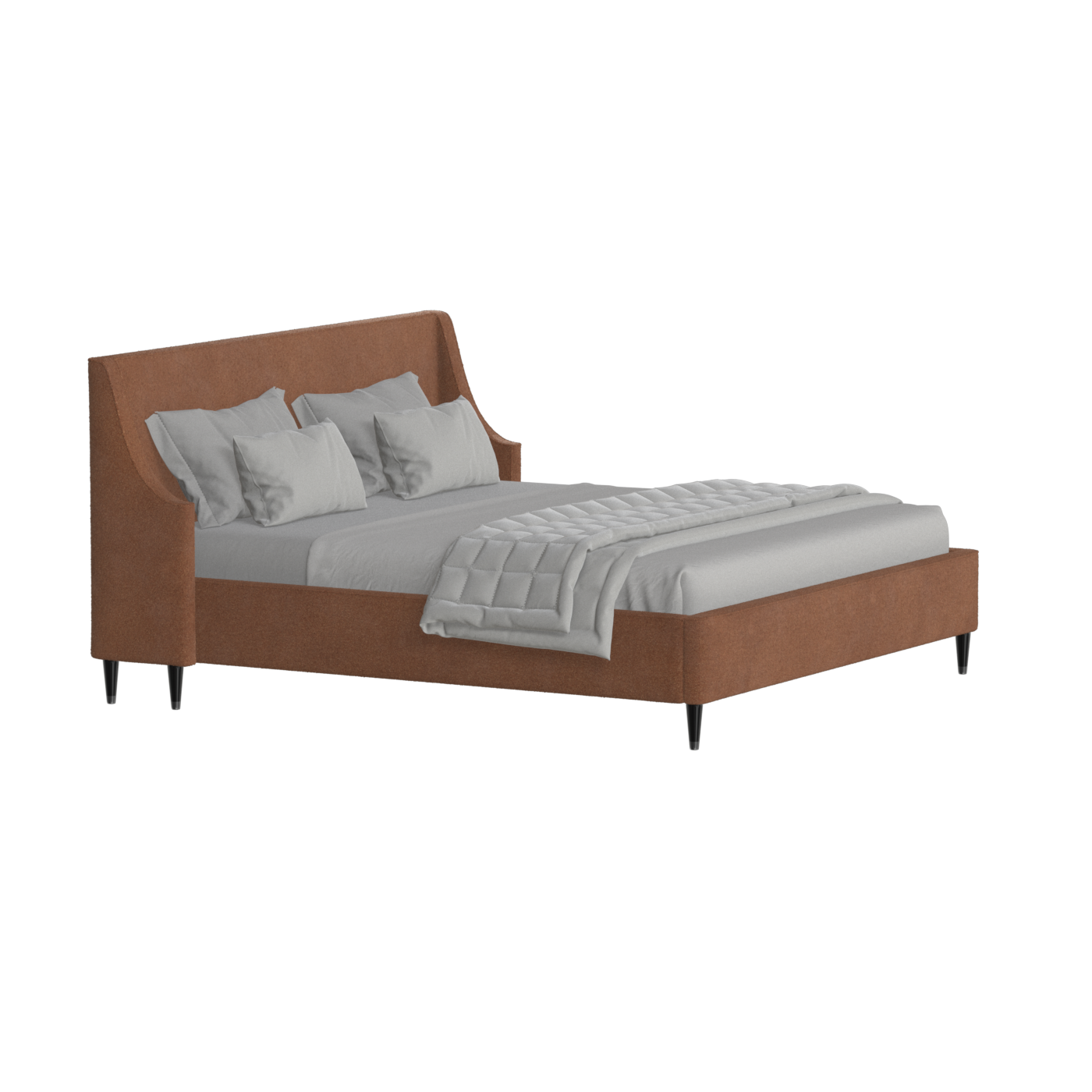 Laura Double Bed with High Headboard