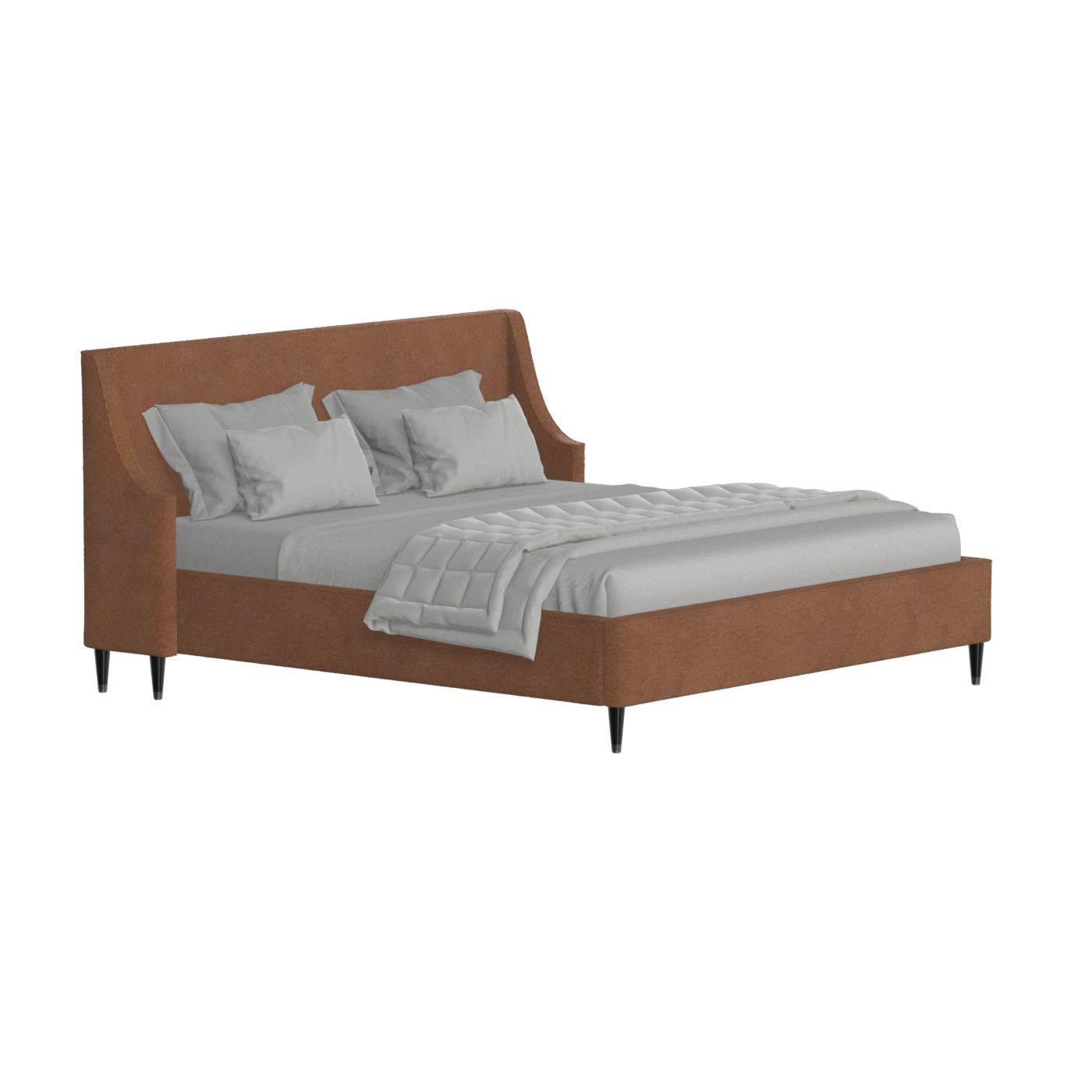 Laura Double Bed with High Headboard