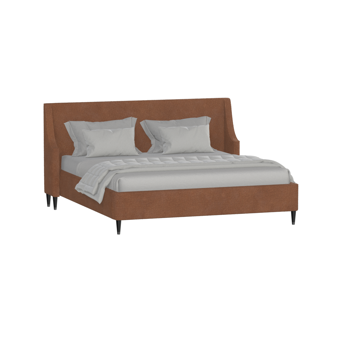 Laura Double Bed with High Headboard