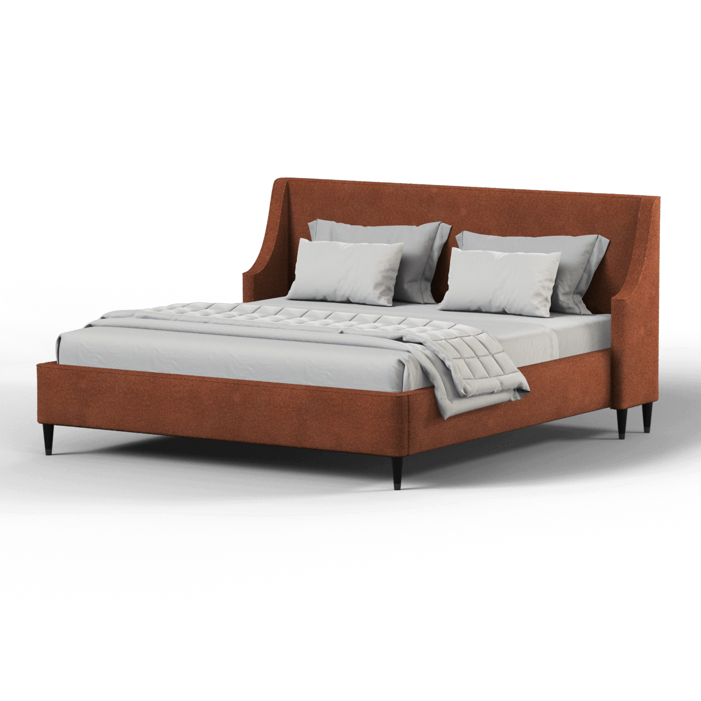 Laura Double Bed with High Headboard