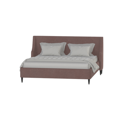 Laura double bed Lucia High Headboard Upholstered Bed in Soft Fabric