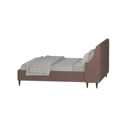 Laura double bed Lucia High Headboard Upholstered Bed in Soft Fabric