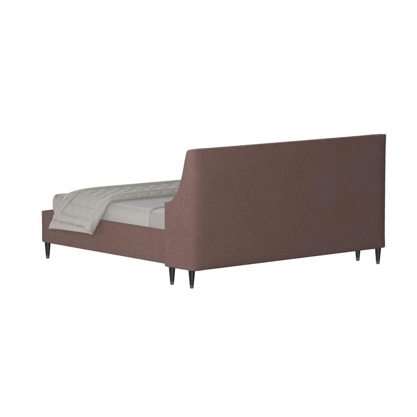 Laura double bed Lucia High Headboard Upholstered Bed in Soft Fabric