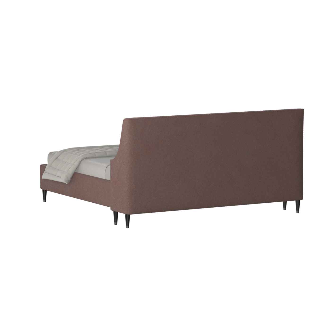 Laura double bed Lucia High Headboard Upholstered Bed in Soft Fabric