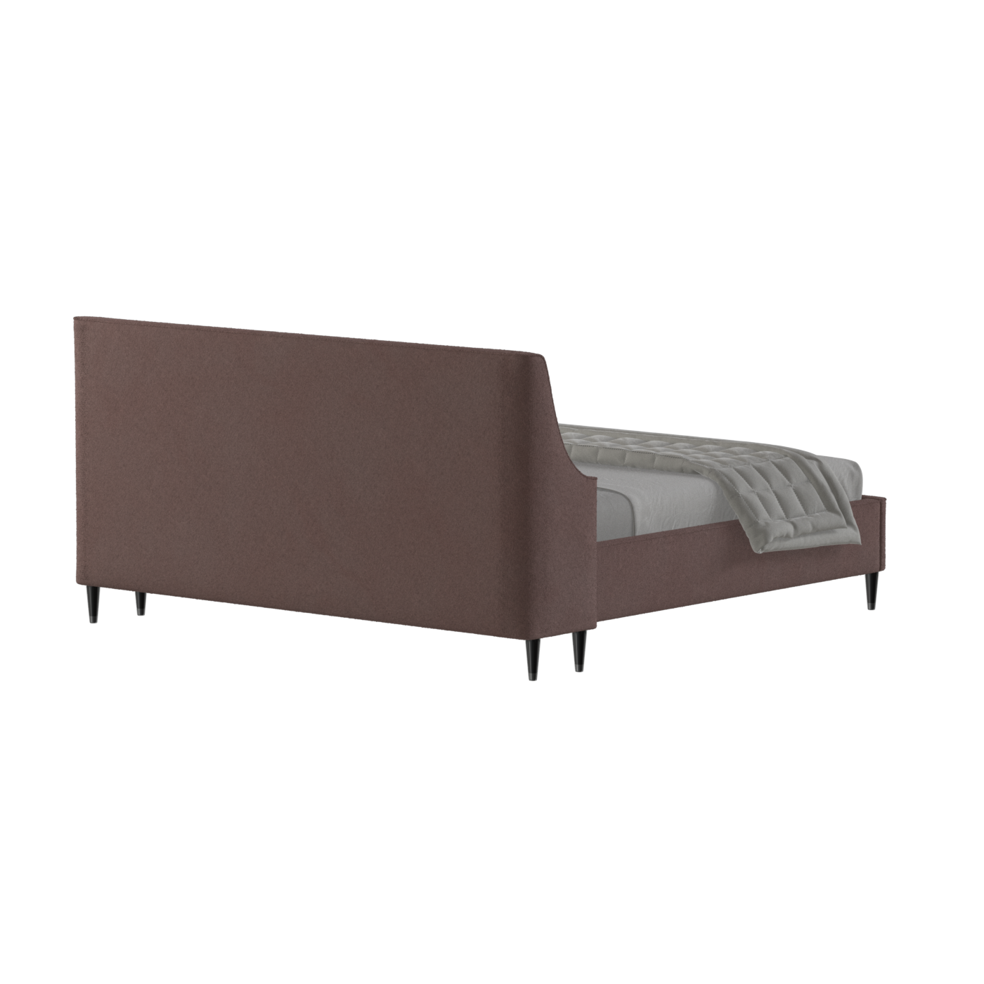 Laura double bed Lucia High Headboard Upholstered Bed in Soft Fabric