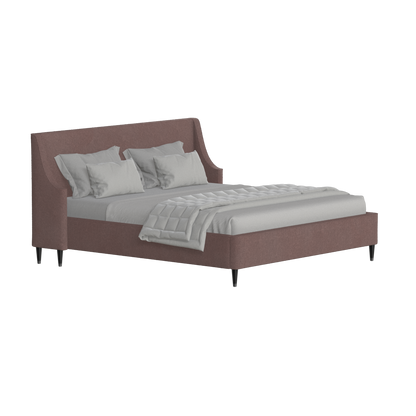 Laura double bed Lucia High Headboard Upholstered Bed in Soft Fabric