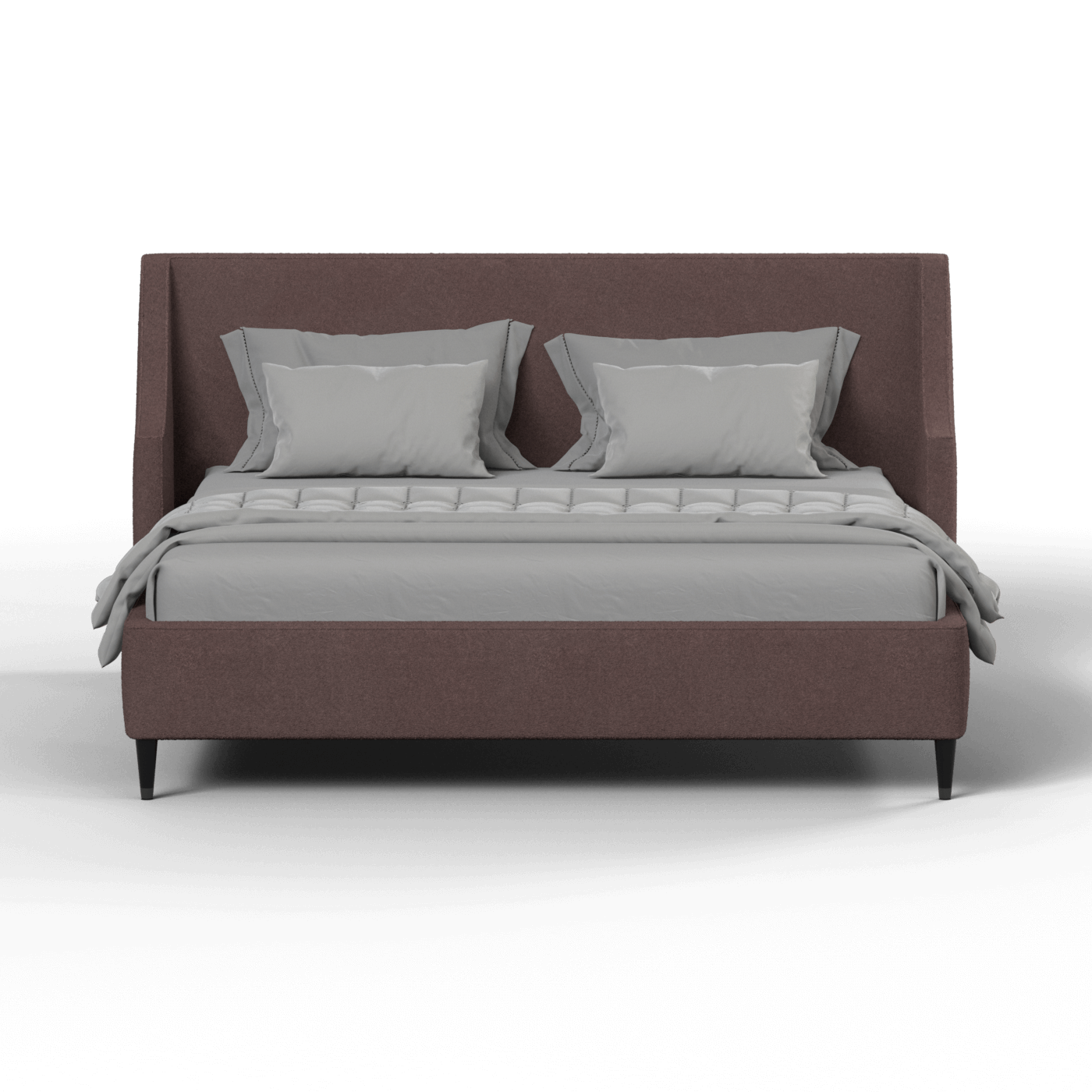 Laura double bed Lucia High Headboard Upholstered Bed in Soft Fabric