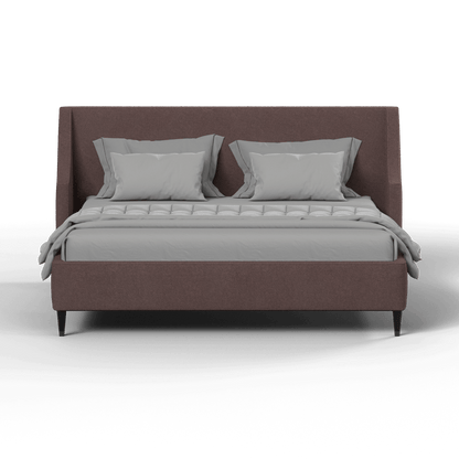 Laura double bed Lucia High Headboard Upholstered Bed in Soft Fabric