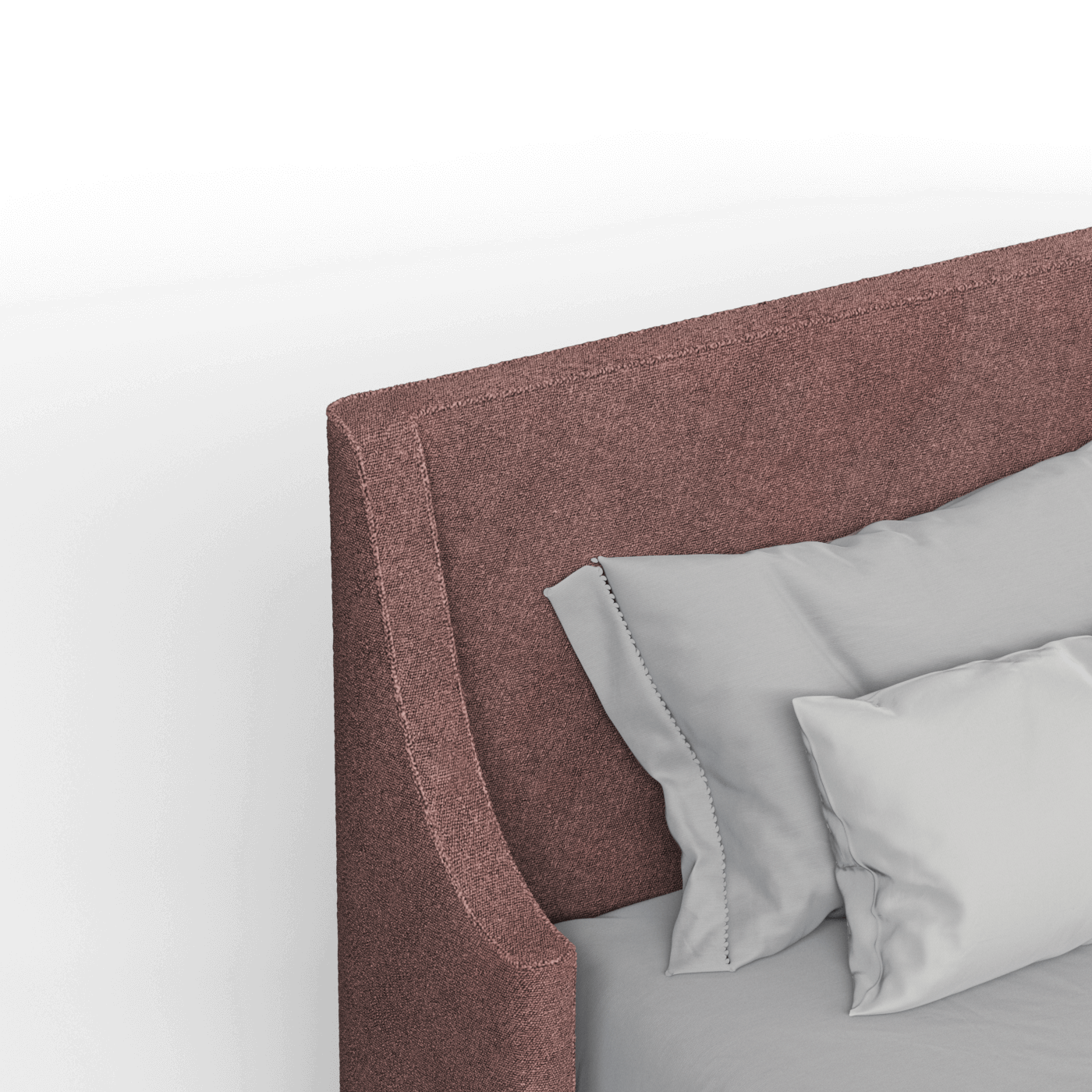 Laura double bed Lucia High Headboard Upholstered Bed in Soft Fabric