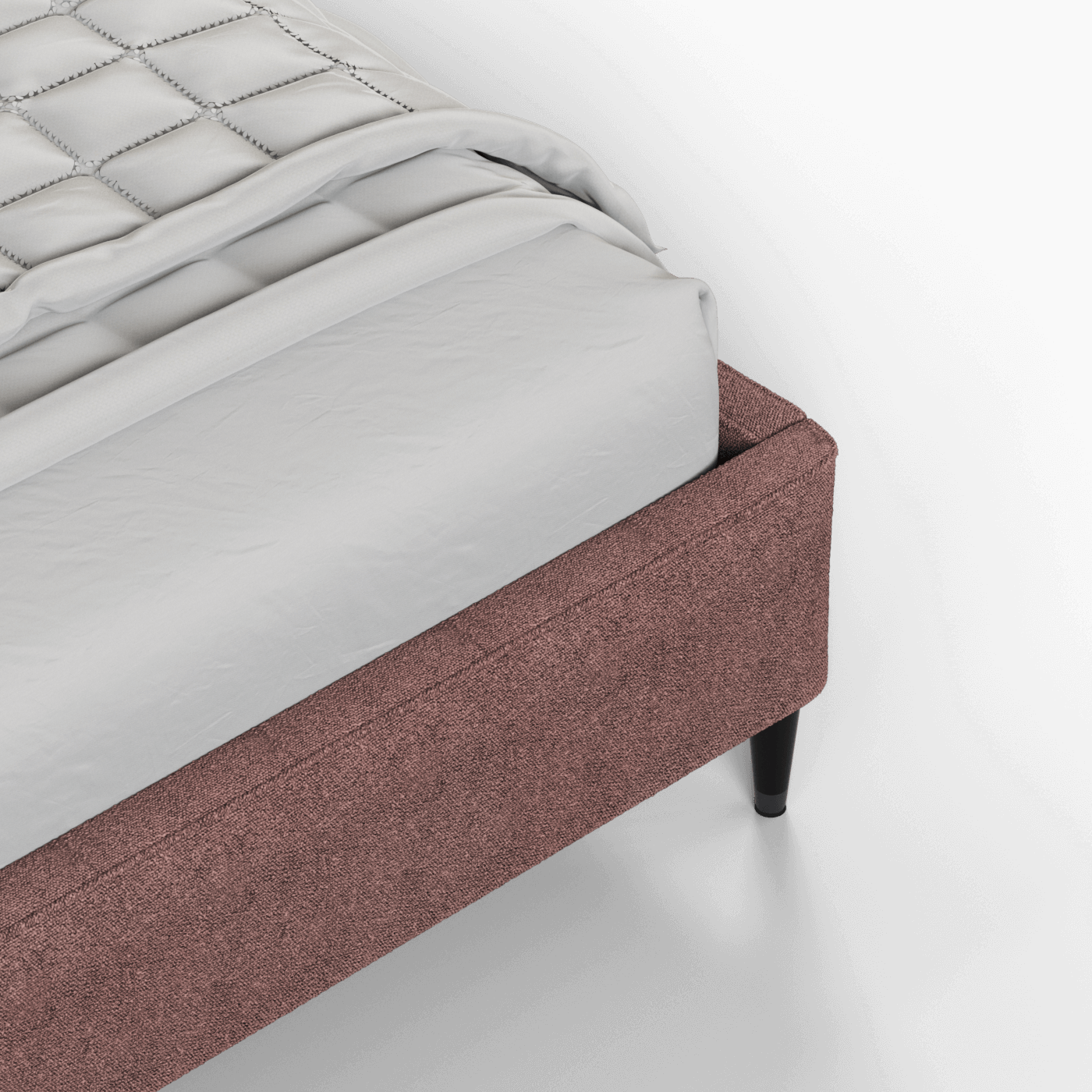 Laura double bed Lucia High Headboard Upholstered Bed in Soft Fabric