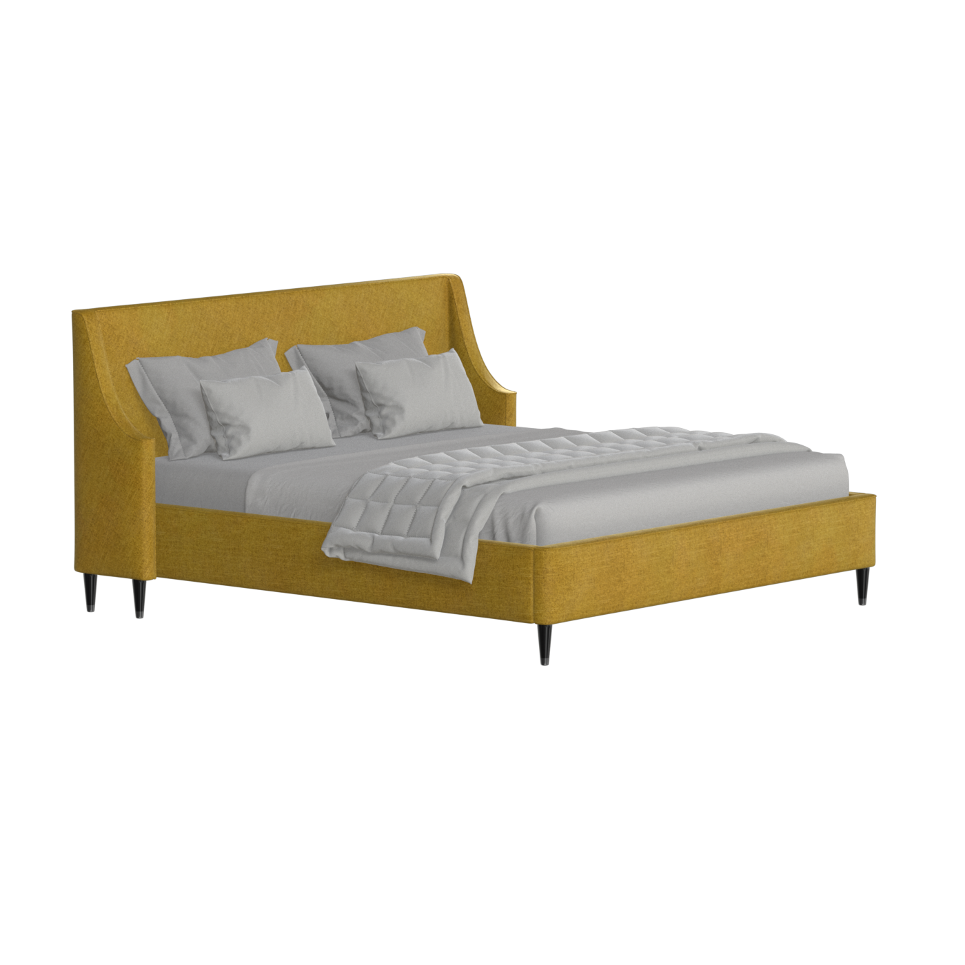Laura Double Bed with High Headboard