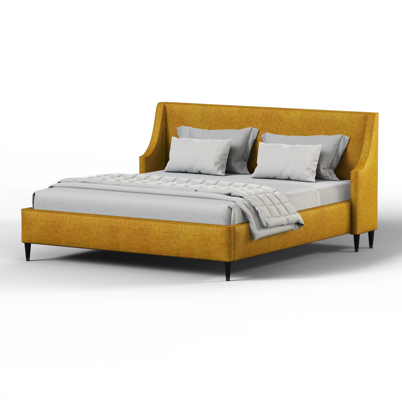 Laura Double Bed with High Headboard