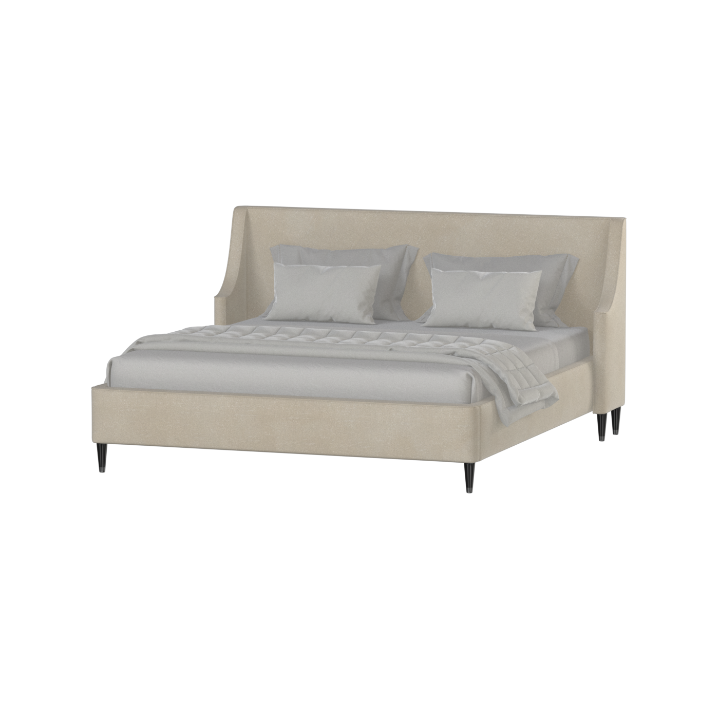 Laura Double Bed with High Headboard