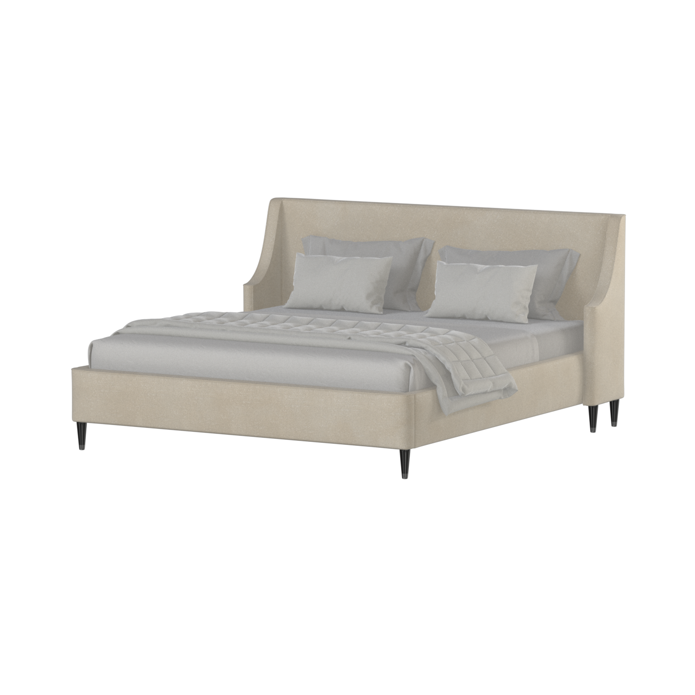 Laura Double Bed with High Headboard