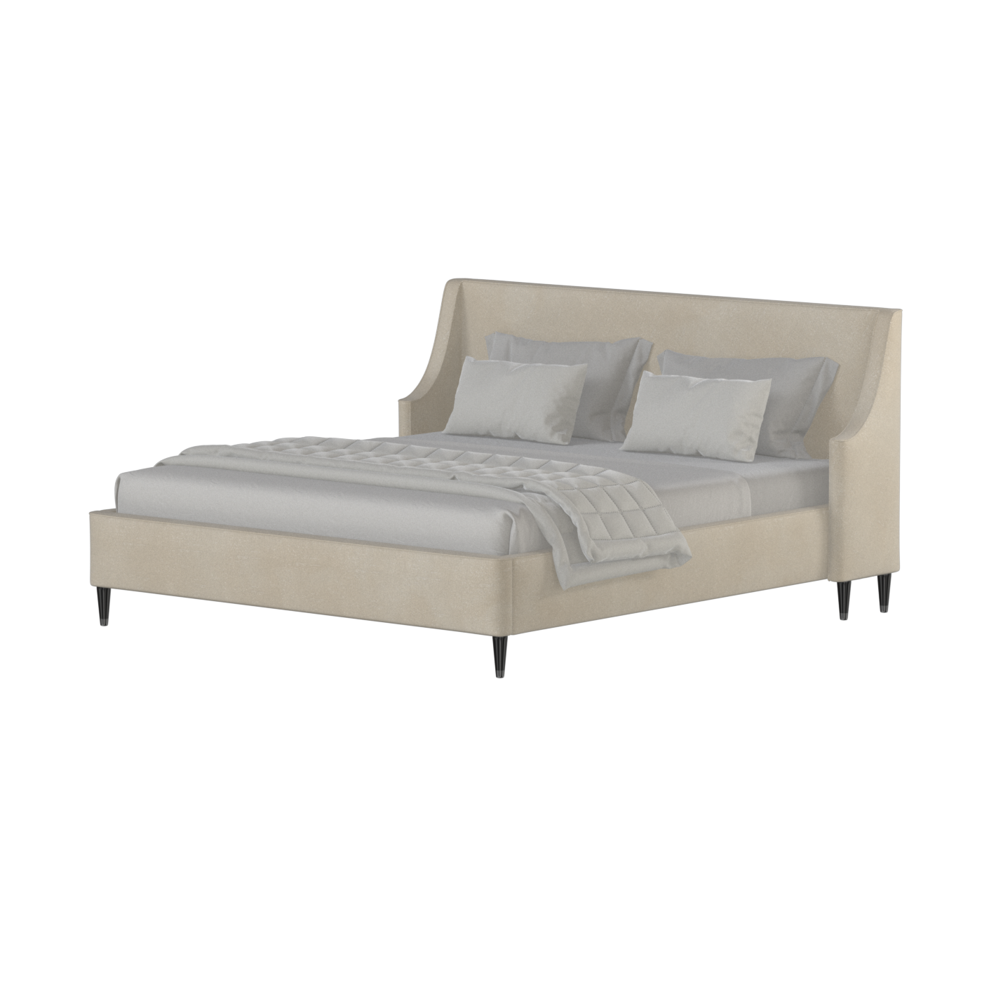 Laura Double Bed with High Headboard