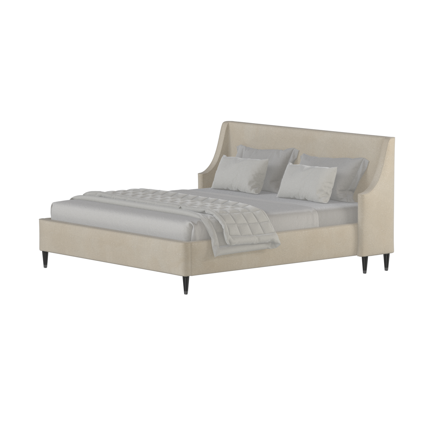 Laura Double Bed with High Headboard