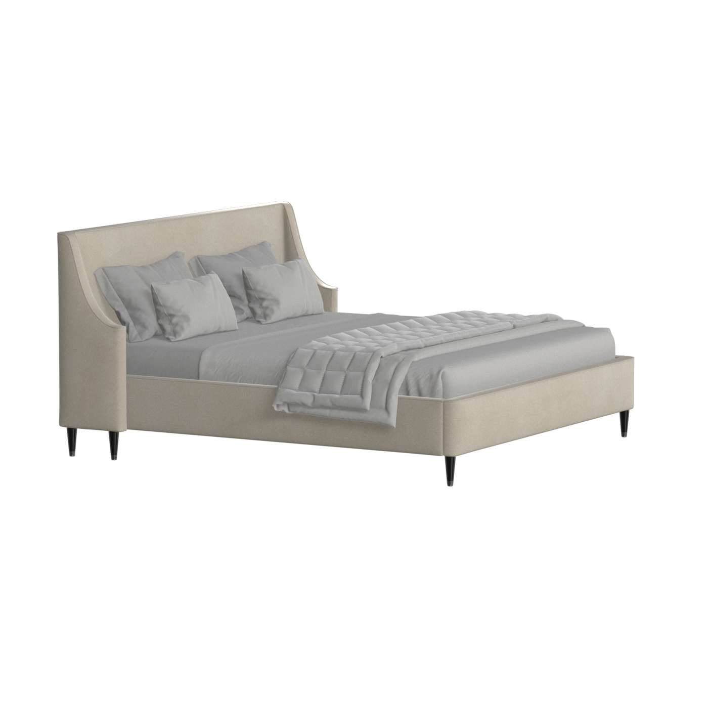 Laura Double Bed with High Headboard