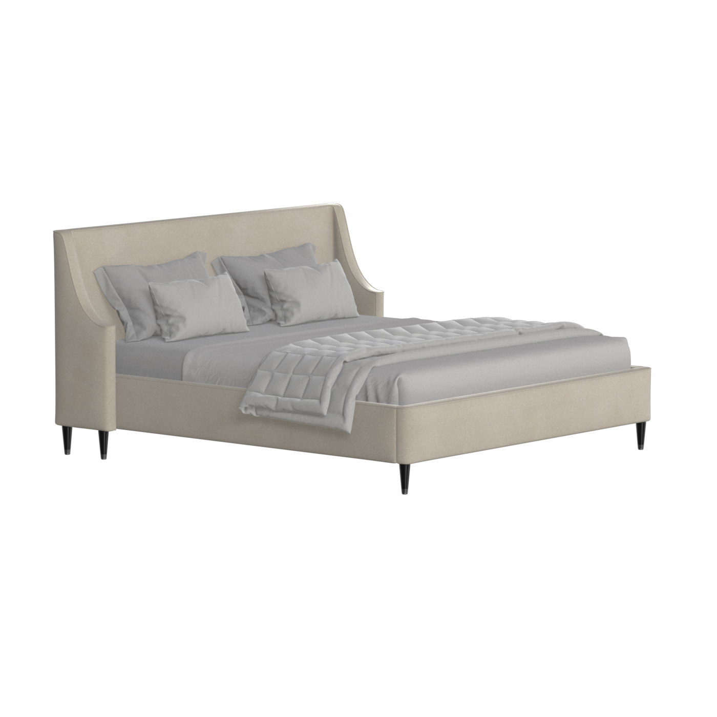 Laura Double Bed with High Headboard