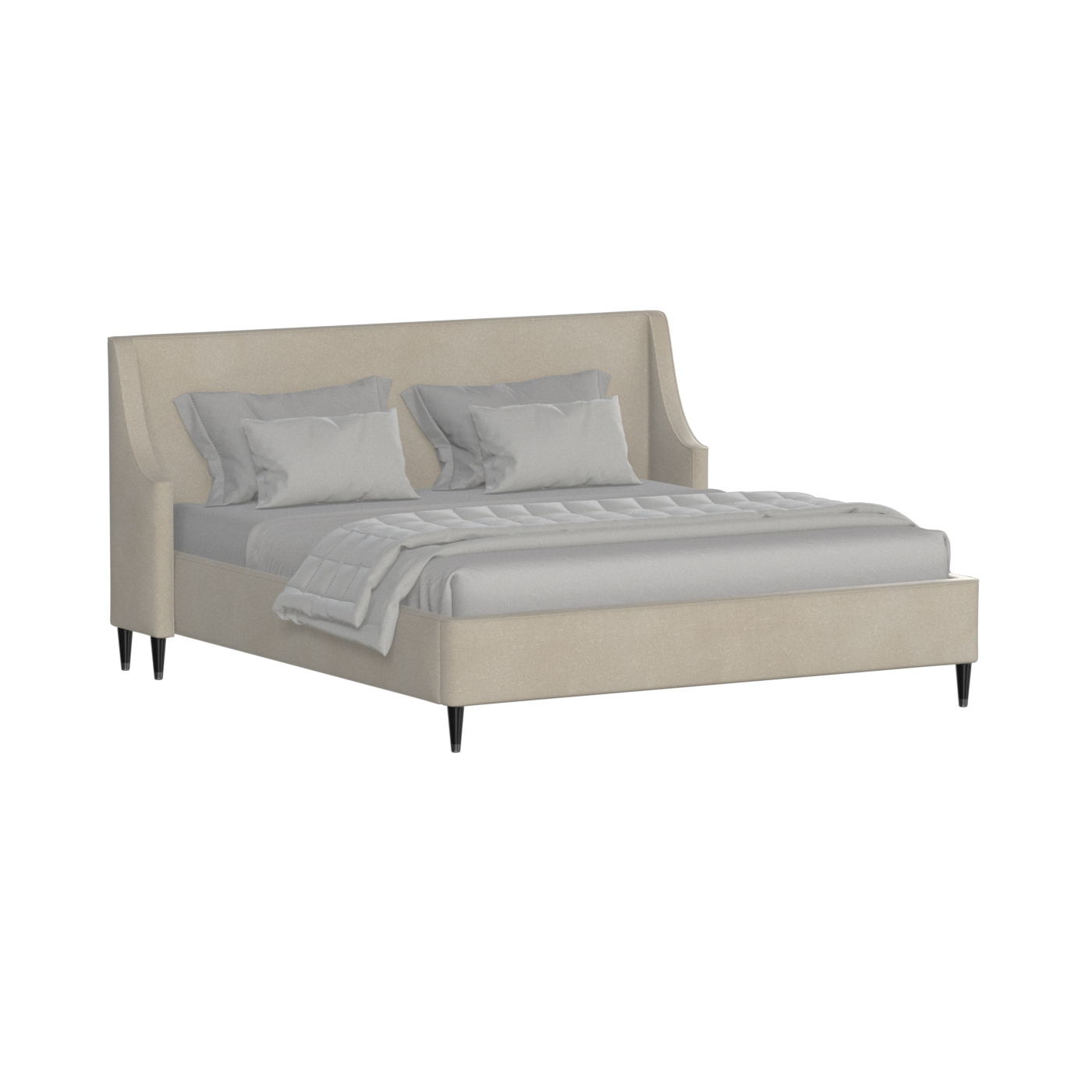 Laura Double Bed with High Headboard