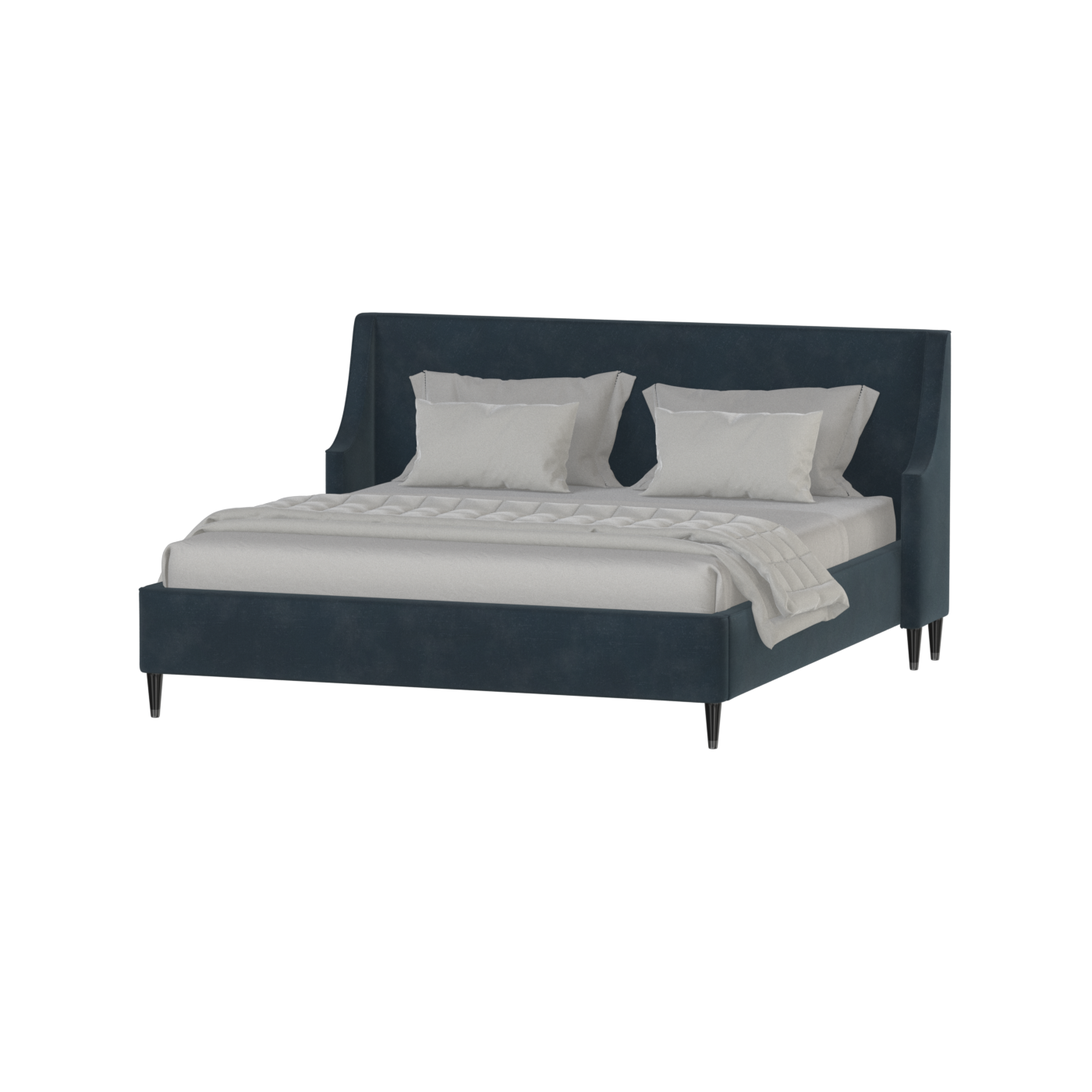 Laura Double Bed with High Headboard