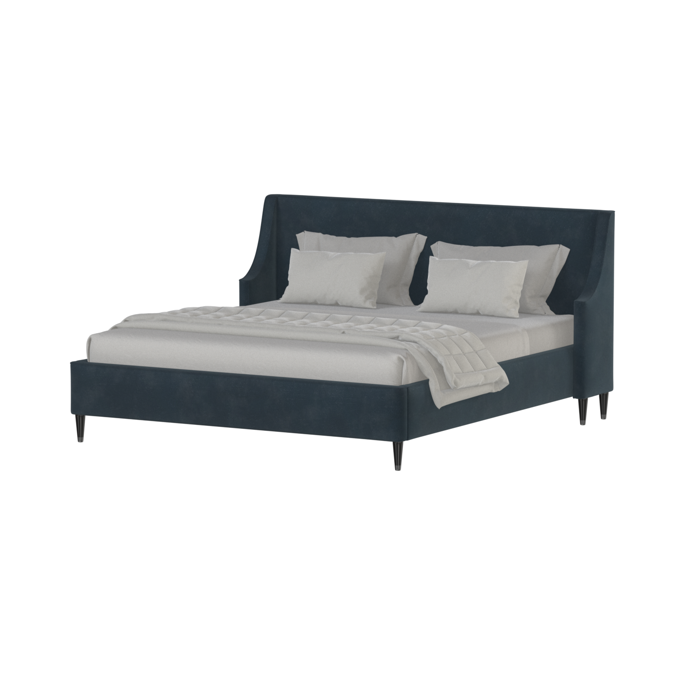 Laura Double Bed with High Headboard